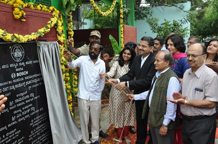 Unveiling the inauguration plaque - K Devdas R K Shenoy Dipika Bajpai